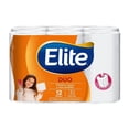 thumbnail image 1 of Papel higiénico Elite dúo 12 rollos con 350 hojas dobles c/u, 1 of 3