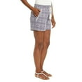 thumbnail image 4 of Briggs Women's Lightweight Linen Front Pockets Summer Shorts-Blue / M, 4 of 4