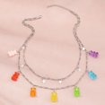 thumbnail image 2 of Collar con colgante de oso de resina de 7 colores para mujeres y niñas, talla única JAMW Sencillez, 2 of 5