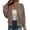 Brown, variant on Fashion Jacket for Women Textured Knit Full Zip Up Cardigans Hip Hop Lightweight Streetwear Varsity Baseball Track Jackets Beige S