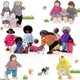 thumbnail image 1 of 20 Pcs Wooden Dollhouse Family Set of 16 Mini People Figures and 4 Pets, Dollhouse Dolls Wooden Doll Family Cosplay Figures Accessories for Pret, 1 of 5
