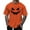 Orange, variant on Mens T Shirts Halloween Theme Expression Printed Solid Color Short Sleeve Crew Neck Tops Comfortable Loose Casual Mens T-Shirts Orange S