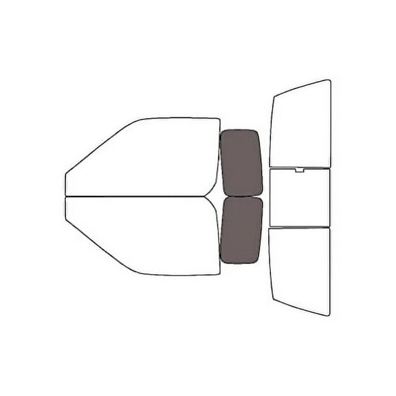 Rvinyl Window Tint Kit Compatible with Nissan Frontier 1998-2000 - Back Precut Kit - 35%