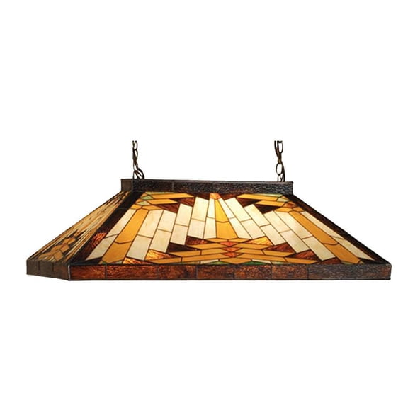 Meyda Lighting 39'L Nuevo Mission Oblong Pendant, Baf Hag 59Rf Xag - 66677