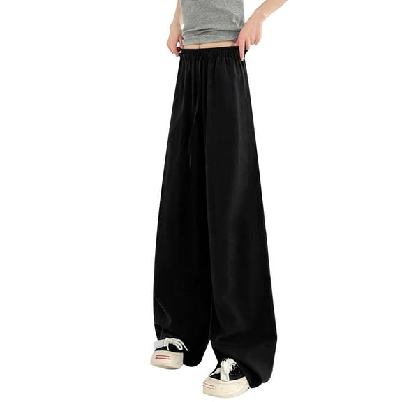 Huanglei Girls Pants Straight Leg Wide Fit Casual Everyday Wear For Teens 10 16 Years Comfortable Stretchable Soft Fabric Machine Washable