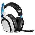 thumbnail image 1 of Skin Decal Wrap Compatible With Astro A50 3rd Generation Gaming Headset Sticker Design White Carbon Fiber, 1 of 2