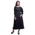 thumbnail image 1 of Bimba Robe Longue Décontractée à Taille Smockée Imprimée pour Femmes - Très Petit, 1 of 5