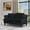 Black, variant on 57" Velvet Tufted Deep Seat Sofa Bed, Compressed Pull-Out Sofa Bed with Solid Wood Frame, Luxury Pull-Out Sofa Bed with Nailhead Trim for Living Spaces, Black