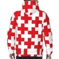 thumbnail image 7 of Naloa Red Cross 1 Men's Casual Hooded Collar Drawstring Hoodies Pullover Sweatshirts Casual Long Sleeve Shirts-3X-Large, 7 of 7