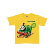 Personalized Thomas & Friends Percy No. 6 Kids' Yellow T-Shirt
