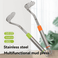 thumbnail image 5 of 2pcs Stainless Steel Garlic Potato Meatball Kitchen Gadget Multi-Functional Manual Masher Orange, 5 of 9