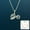 V, variant on Extra Paper Clip Chain A-Z Golden Cursive Initial Letter Necklace For Women | Cubic Zirconia Stone Alphabet Necklace w/ 18in+2in Extender Chain Birthday Gifts Anniversary Gift Best Valen