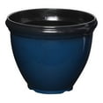 thumbnail image 1 of Southern Patio 12" Heritage Outdoor Glossy Resin Planter, Monaco Blue, 1 of 8