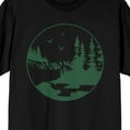 thumbnail image 2 of Adventure Society Mountains And Pine Trees Men's Black T-Shirt-XL, 2 of 4