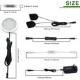 thumbnail image 4 of Black Cord Aluminum Puck Lights Kit for Under Cabinet Lighting - 6 Pack of Wireless Dimmable 12W LED Lights with RF Remote Control - 2700K Warm White for Kitchen Counter and Closet, 4 of 8