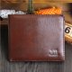 thumbnail image 1 of Cartera de cuero para hombre, mini monedero portátil plegable XBTCLXEBCO de color sólido XBTCLXEBCO Talla única;Marrón, 1 of 3