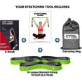 thumbnail image 2 of Stretching Strap With Loops - Non Elastic Stretch Band For Physical Therapy, Yoga Strap For Stretching Equipment, Stretch Bands For Exercise And Flexi, 2 of 5