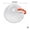 White/Orange, variant on BPA-Free Splash Proof Microwave Cover Adjustable Steam Vent Dishwasher Safe