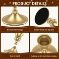 thumbnail image 3 of 6Pcs Candlestick Holders Vintage Metal Taper Candle Holders Black/Gold Candle Holder Set Decorative Nonslip Candle Stick Holder for Wedding Dinning Party, 3 of 10