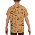 thumbnail image 5 of Wukai Brown Mushrooms Youth Unisex Short Sleeve T-Shirt for Boys, Girls, Teens, and Kids-Large, 5 of 7