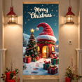 thumbnail image 4 of Decorative Design Christmas Banner Snowy Scene Merry Christmas for Holiday Party Indoor Decoration Winter Celebration, 4 of 9