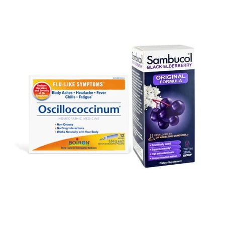 Fight the flu with Boiron Oscillococcinum & Sambucol Elderberry Syrup