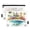 Architecture on Beach, variant on Dog Paws Heart 2 Pack Pencil Pouch for 3 Ring Binder Smooth Zipper Folders with Pockets Clear Window Pencil Case