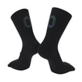 thumbnail image 1 of Calcetines de ciclismo Unique Bargains, transpirables, absorbentes de sudor, anti-fricción, negros, tamaño L, 1 par, 1 of 6
