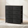 thumbnail image 1 of MUEBLANA - Cómoda Cajonera para Recamara 8 Cajones de Tela con Parte Superior y Frontal de Madera Marco de Acero  80 x 101 cm Sala, Oficina Color Negro Mueble Organizador para Ropa, 1 of 6