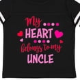 thumbnail image 4 of Inktastic My Heart Belongs to My Uncle Boys or Girls Toddler T-Shirt, 4 of 5