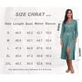 thumbnail image 4 of JWD Womens Robe Long Knit Bathrobe Lightweight Soft Robes Ladies Bath Robe, 4 of 8
