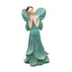 thumbnail image 5 of Estatua de hada de las flores, figura decorativa, artesanía artística, adorno de escritorio, figura de niña Azul, 5 of 7
