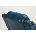 thumbnail image 4 of Comfort Pointe Clifton Navy Blue Faux Leather Glider Rocker Recliner, 4 of 12