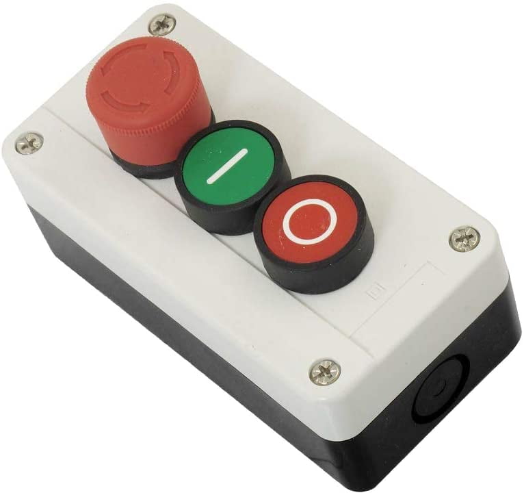 Push Button Switch Station Momentary NO Black,NC Red,NO White 400V 10A/6A 