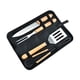 thumbnail image 1 of Senderismo Barbacoa Herramientas de cocina A la parrilla Acero inoxidable BBQ BBQ FORK Set Lavable Portátil Mochila Picnic con bolsa de almacenamiento 4pcs / Set Scienceny  OD011040-03, 1 of 7