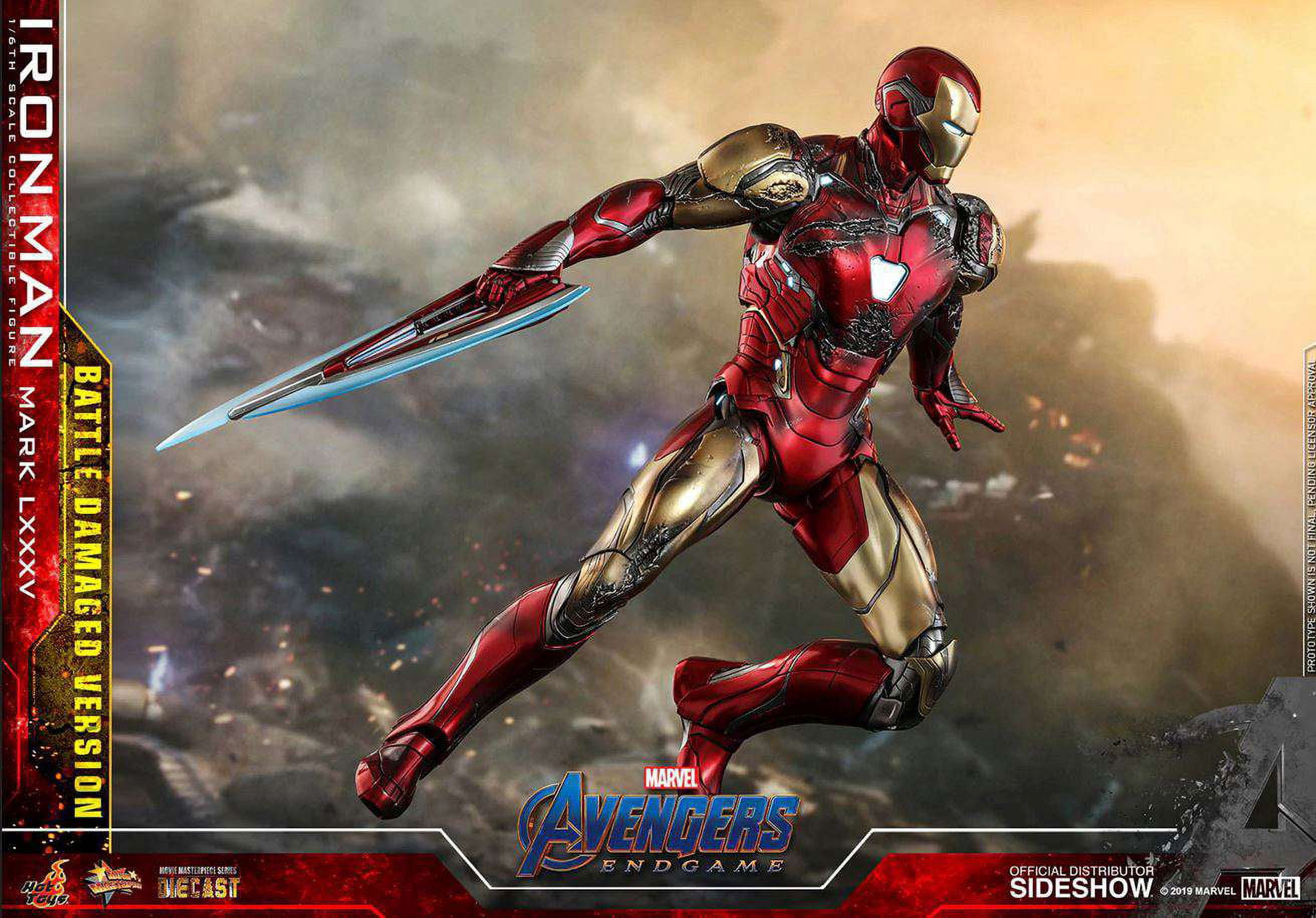 Hot Toys Marvel Avengers Endgame Iron Man Mark Battle Damaged Action Figure