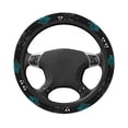 thumbnail image 2 of Lsque Geometry Dash Pattern Elastic Stretch Steering Wheel Cover,Universal 15 inch, Microfiber Breathable Ice Silk, Anti-Slip, Odorless, Easy Carry, 2 of 7