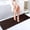 Brown, variant on Bamboo Bath Mat Bathroom Runner Long Large Rugs Floor Wood Shower Bathtub Waterproof Non Slip Accessories 16x48 Inch Easy to Clean, Natural Bamboo, 1 pc