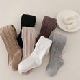 thumbnail image 5 of Baby Girls Tights Cable Knit Leggings Stockings Cotton Warm Pantyhose Pants Socks for Toddlers Kids Girls Height 65-125cm, 1/6 Pack, 5 of 9