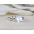 thumbnail image 2 of Veda Jewel 2 Ct Round Cut Diamond Ring - 14K White Gold Plated Criss Cross Infinity Design - Wedding Ring for Women - Perfect for Special Occasions and Celebrating Your Love Story, 2 of 3