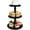 Black, variant on 3 Tier Wooden Serving Tray, Black Tiered Cupcake Stand for Weddings, Birthdays, Dinners
