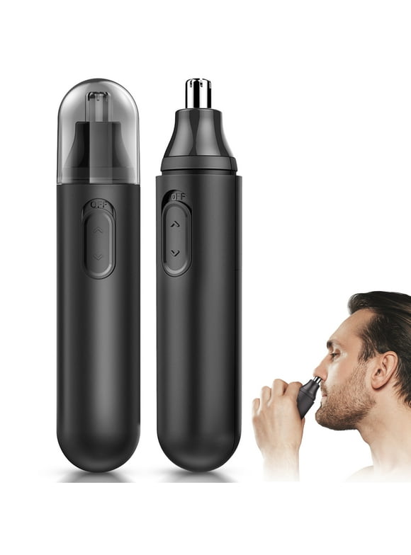 Nose Hair Trimmer, Professional Painless Nose Ear Eyebrow Facial Hair Trimmer for Men Women, Multifunctional Design Nose Hair Trimmer with Washable Removable Cutter Head, Safe and Effective
