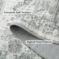 thumbnail image 4 of Area Rug 8x10 Vintage Low Pile Rugs Non-Slip Washable Rug Indoor Floor Cover Print Distressed Carpet Non-Shedding Oriental Area Rug for Living Room Bedroom, 8’x10’, Grey, 4 of 7