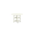 thumbnail image 2 of 3Pc Dinette Set - Round Table & 2 Linen Chairs - Linen White Finish, 2 of 5