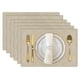 thumbnail image 1 of Mantel individual para mesa 100% algodón para Comedor, rectangulares, Tela Tejida de Dos capas, 45×30cm, Suave y Duradera, ,tapete de mesa individual para 6 personas, 1 of 8