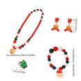 thumbnail image 3 of Sparkling Christmas Jewelry Set - Crystal Pendant, Reindeer Earrings, Festive Bracelet, Star Necklace & Holiday Ring - Plastic Holiday Ornaments for Women, 3 of 6
