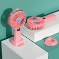 thumbnail image 2 of HandFan Portable Handheld Misting Fan, Rechargeable Personal Mister Fan, Small Desk Cooler USB Rechargeable Spray Fan for Travel, Home Office, Camping, Outdoors, 2 of 7