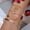 Gold, variant on Womens Bracelet Set Gold Plated Alloy Four-Piece with Dream Catcher and Leaf Design Electroplated Fashion Jewelry