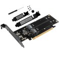 thumbnail image 1 of Worallymy PCI-E X16 SSD tarjeta adaptadora M2 NVME Riser Board 4 Sots SSD tarjeta de expansión accesorio de computadora Worallymy JD735799801, 1 of 7