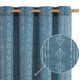 thumbnail image 1 of Cortinas Jinchan Boho Estilo Rústico Azul 230 cm de Largo 2 Paneles, 1 of 9
